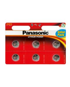 Panasonic CR2016 (6 stk.) 3V Lithium