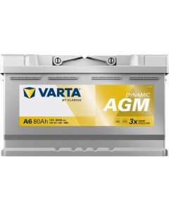 VARTA A6 (F21) - 12V 80AH (start -stop bilbatteri)