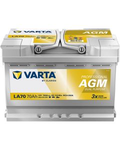 VARTA LA70 - 12V 70AH (DUAL PUSPESION AGM)