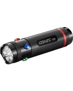 COAST TX10 håndlykt 80 lumen - med hvitt, rødt, blått og grønt lys
