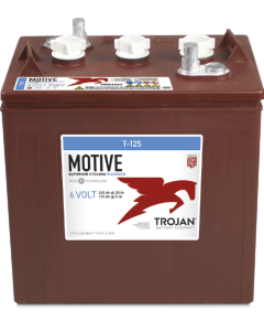Trojan T125 dypsyklusbatteri - 6V 240Ah / 20h - 195Ah / 5h