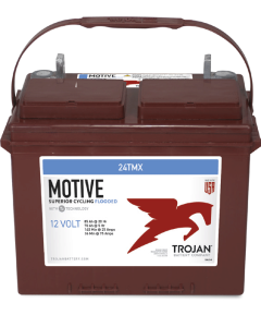 Trojan 24TMX dypsyklusbatteri - 12V 85Ah / 20h - 70Ah / 5h