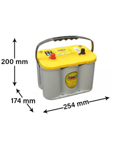 Optima YellowTop 12V 55ah (812-254)