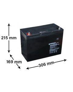 6FM90X - 12V 90AH konsulterer batteri