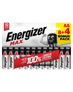 Energizer Max AA / E91 Batterier (12 Stk.) (8 4)