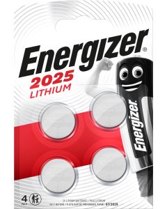 Energizer Lithium CR2025 batterier (4 stk. pakning)