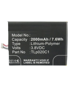Batteri for Alcatel One Touch Idol Alpha (kompatibel)