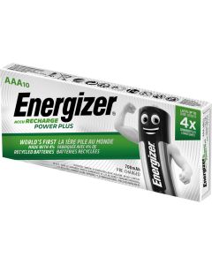 Energizer Lading Power Plus AAA / NH12 700mAh -batterier - 10 stk.