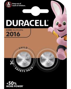 Duracell DL2016 / CR2016 Button Cell (2 PCS)