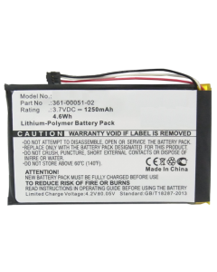 Batteri for Garmin Dezl 560LMT (kompatibel)