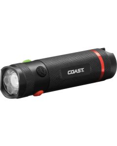 Coast TX12 Håndlykte 400 lumen m/ hvitt, rødt og grønt lys - i gaveeske