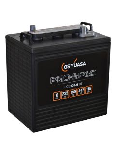 Yuasa Pro-Spec DCB105-6 6V 225ah Deep Cycle Battery-DT (Dual Terminal)