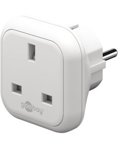 Travel Socket UK -> Schucko, White