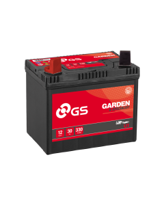 GS Yuasa GSU1 12V 30AH 330A Batteri for Hage traktor + pol til venstre