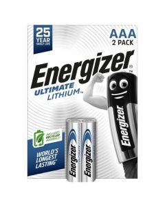 Energizer Ultimate Lithium AAA / E92 / L92-batterier (pakke med 2 stk.)