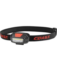Coast FL13 hodelykt 380 lumen med rødt & hvitt lys