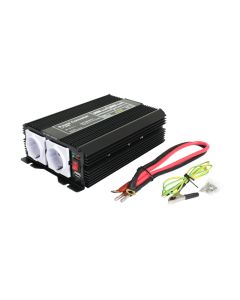 Goobay Inverter for bil 12V til 230V, 1000W/2000W Modifisert sinus