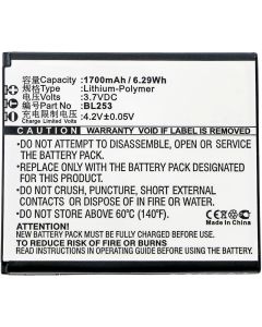 Batteri for Lenovo A2580, A2860 (kompatibel)
