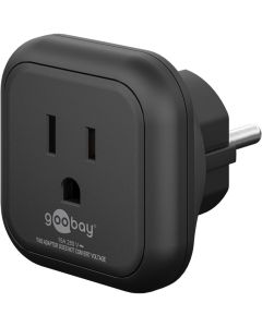 Travel Socket US/Japanese Han Sticks (Type B, NEMA 5-15, 3-PIN)> Schuko With Earth (Type F, CEE 7/4)