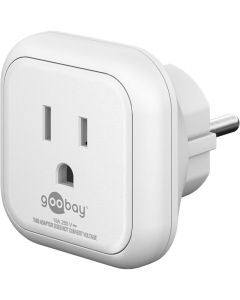 Travel Socket US/Japanese Han Sticks (Type B, NEMA 5-15, 3-PIN)> Schuko With Earth (Type F, CEE 7/4)