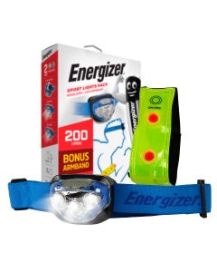 Energizer LED Sport Hodelykt 200 lumen inkl. LED Armbånd