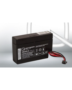 Q-Batteries 12LS-0,8 12V 0,8AH AGM Batteri med Molx 43025-0200 Kabel 25cm