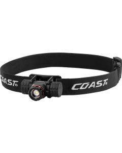 COAST XPH25R oppladbar hodelykt med batteriindikator 410 lumen