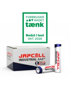 Japcell Industrial AAA/LR03 alkaliske batterier – 40 stk.