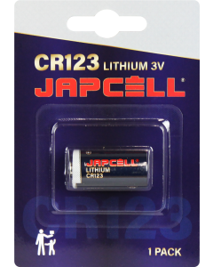 JAPCELL Lithium CR123 Batteri (1 Stk.) 