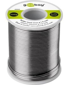 Loddetin, Ø 1,5 mm, 500g rulle