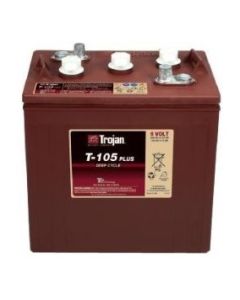 Trojan T105 dypsyklusbatteri - 6V 225Ah / 20h - 185Ah / 5h (EAPT-terminal)