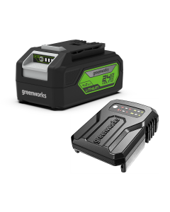 Greenworks GSK24B4 Startsæt batteri og lader - 24V 4Ah