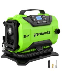 Greenworks G24IN Luftkompressor 24V - uten batteri og lader