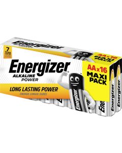 Energizer Alkaline Power AA / E91 Batterier (16 Stk.)