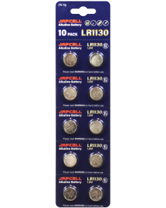 JAPCELL Alkaline LR1130 batterier - 10 stk.