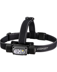 COAST WPH34R Vanntett oppladbar hodelykt, 2000 lumen