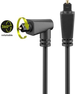 Goobay vinklet roterbar Toslink -kabel 90 ° - 1m