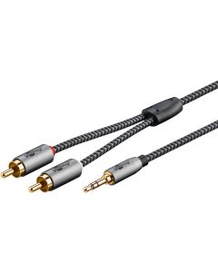 Goobay mp3 jack to cinch lydadapterkabel - 3m