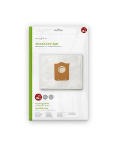 Nedis støvsugerpose 10 stk. Passer blant annet. til Philips / Electrolux, hvit