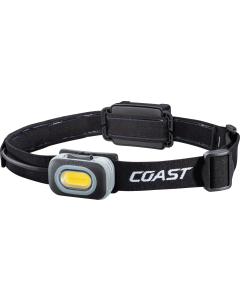 Coast RL10 hodelykt med hvitt og rødt lys 560 lumen
