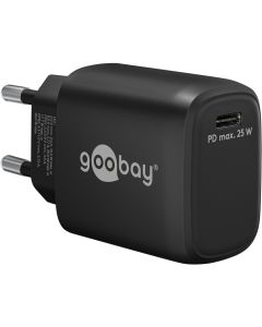 Goobay USB-C™ PD hurtiglader 25W svart