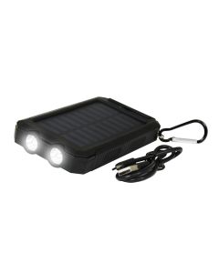Utendørs strømbank med solcellepanel, 10000 mAh