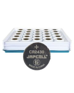 Japcell CR2430 knapcelle litium batterier - 100 stk. - Industripakning