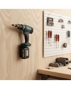 Batteri- og verktøyholder / Veggmontering for Makita 14,4 og 18 V slide-batterier