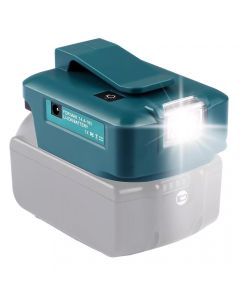 Adapter til Makita 14,4-18V powerbank med LED-lys og USB-C