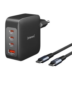 Intenso® USB-C GaN Multiport Power Adapter – 140W Power Delivery + USB-C-kabel