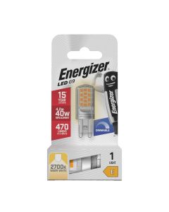 Energizer LED pære G9 4,2W 470 Lumen Varm hvit (2700K) – Dimmbar