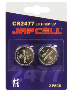 Japcell Litium CR2477 Batterier - 2 stk.