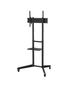 Overlegen TV-presentasjonsstativ med hjul og justerbar høyde 37-70"