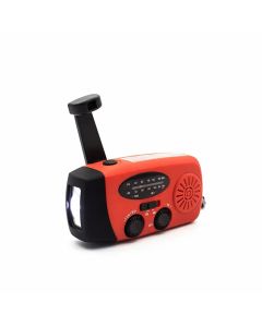 Nødradio – Håndsving/solcelle/lykt/powerbank/FM/AM/SOS